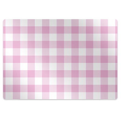 Podložka pod stoličku na podlahu Ružová kocka