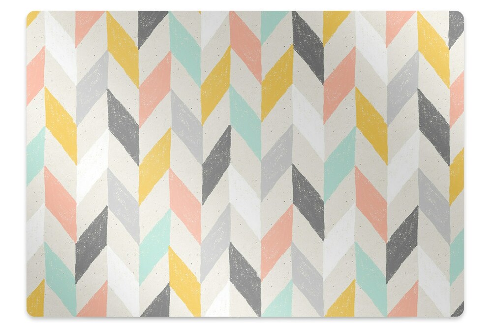 Podložka pod stoličku Pastelové rybie kosti