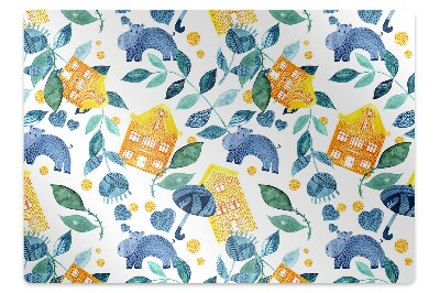 Podložka pod stoličku na podlahu Hrochy