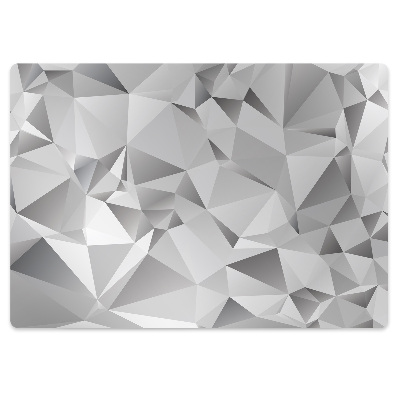 Podložka pod stoličku na kolieskach Šedá abstrakcia