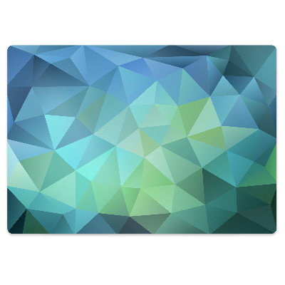 Ochranná podložka pod stoličku Abstraktný geometrický polygonálny vzor,