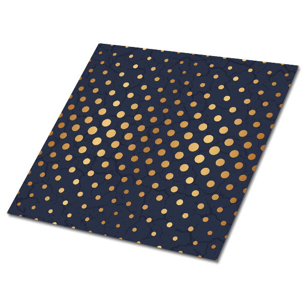 Vinylové obklady na stěnu Zlaté bodky na tmavomodrom pozadí