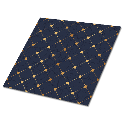 Pvc obklady Námornícky modré a zlaté dlaždice