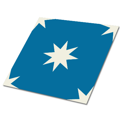 Samolepiace pvc obklady Hviezda na modrom pozadí