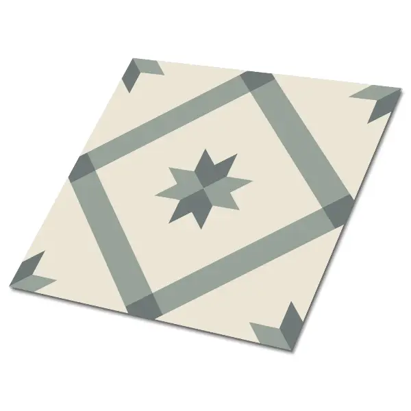 Vinylové dlaždice s geometrickou mozaikou