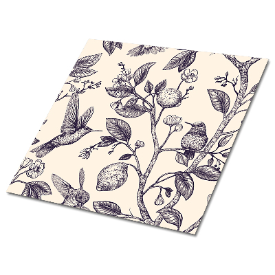 Samolepiace pvc obklady Vtáky na strome