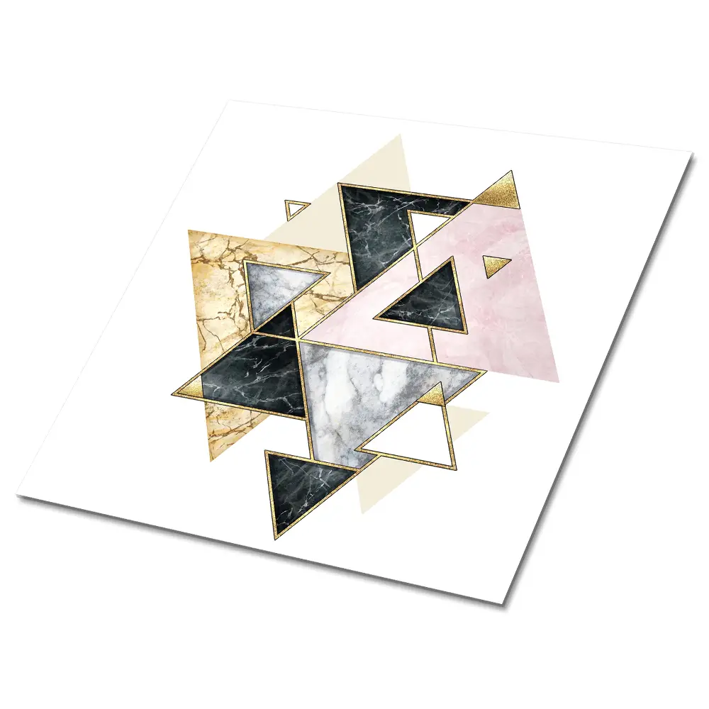 Vinylové dlažby s geometrickým mramorovým vzorom