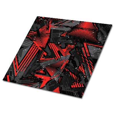 Vinylové obklady Červeno-čierna abstrakcia