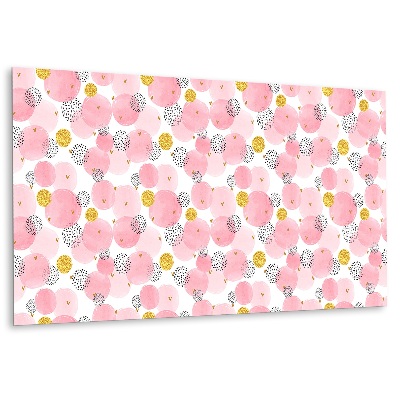 Stenový panel v malých kruhoch