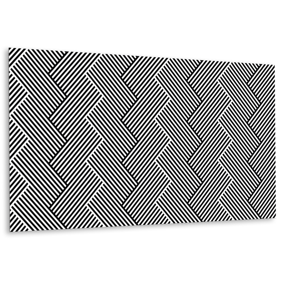 Samolepiaci obkladový panel a výraznými geometrickými tvarmi