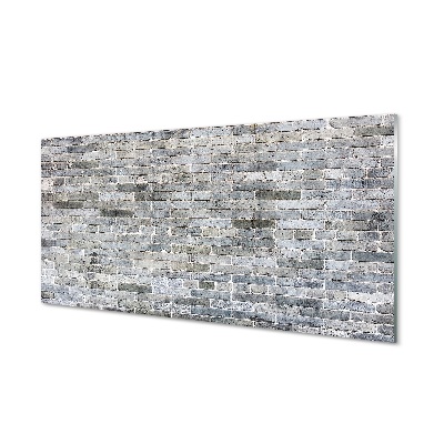 Skleneny obraz Sivá tehlová stena