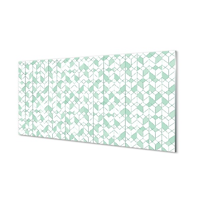 Skleneny obraz Jemné modré šesťuholníky