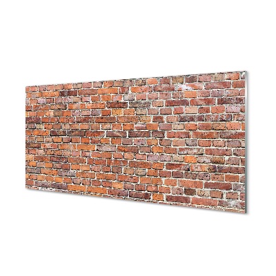 Skleneny obraz Červená tehlová stena
