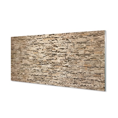 Sklenený obraz Kamenná tehlová stena