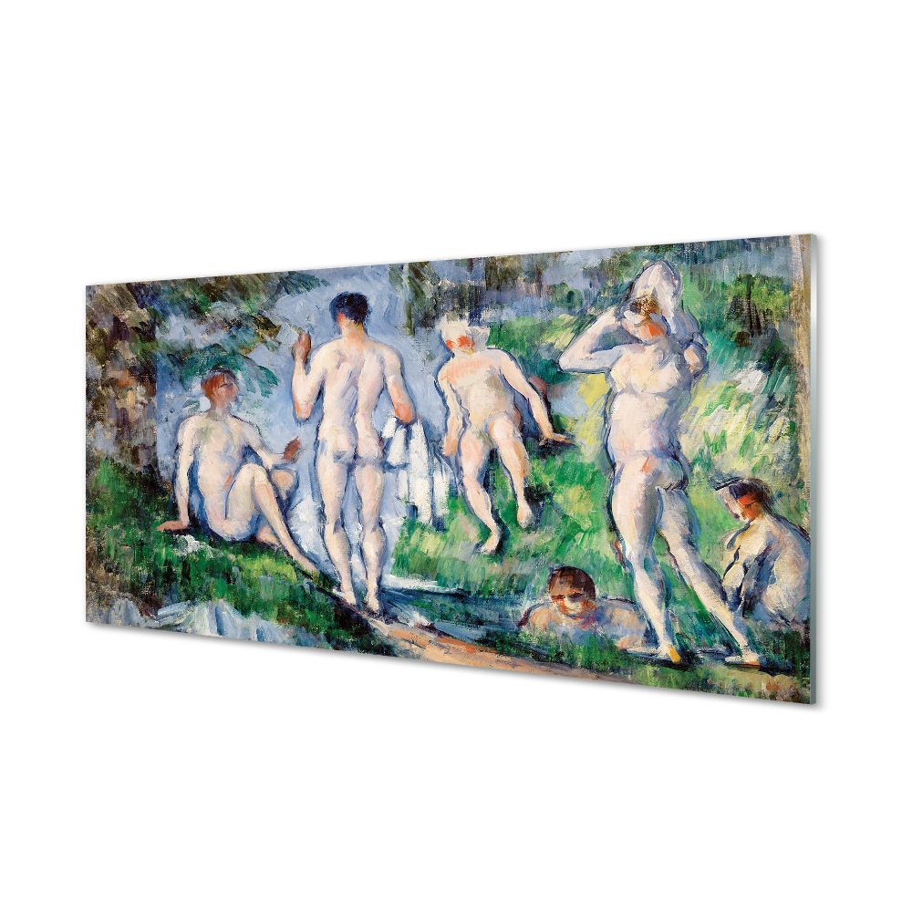 Obraz na skle Paul Cézanne - Kúpajúci sa