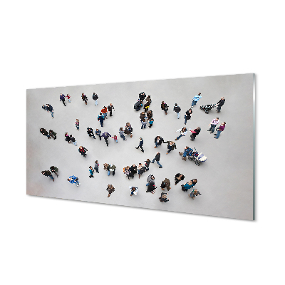 Skleneny obraz Ľudia pohľad na hory