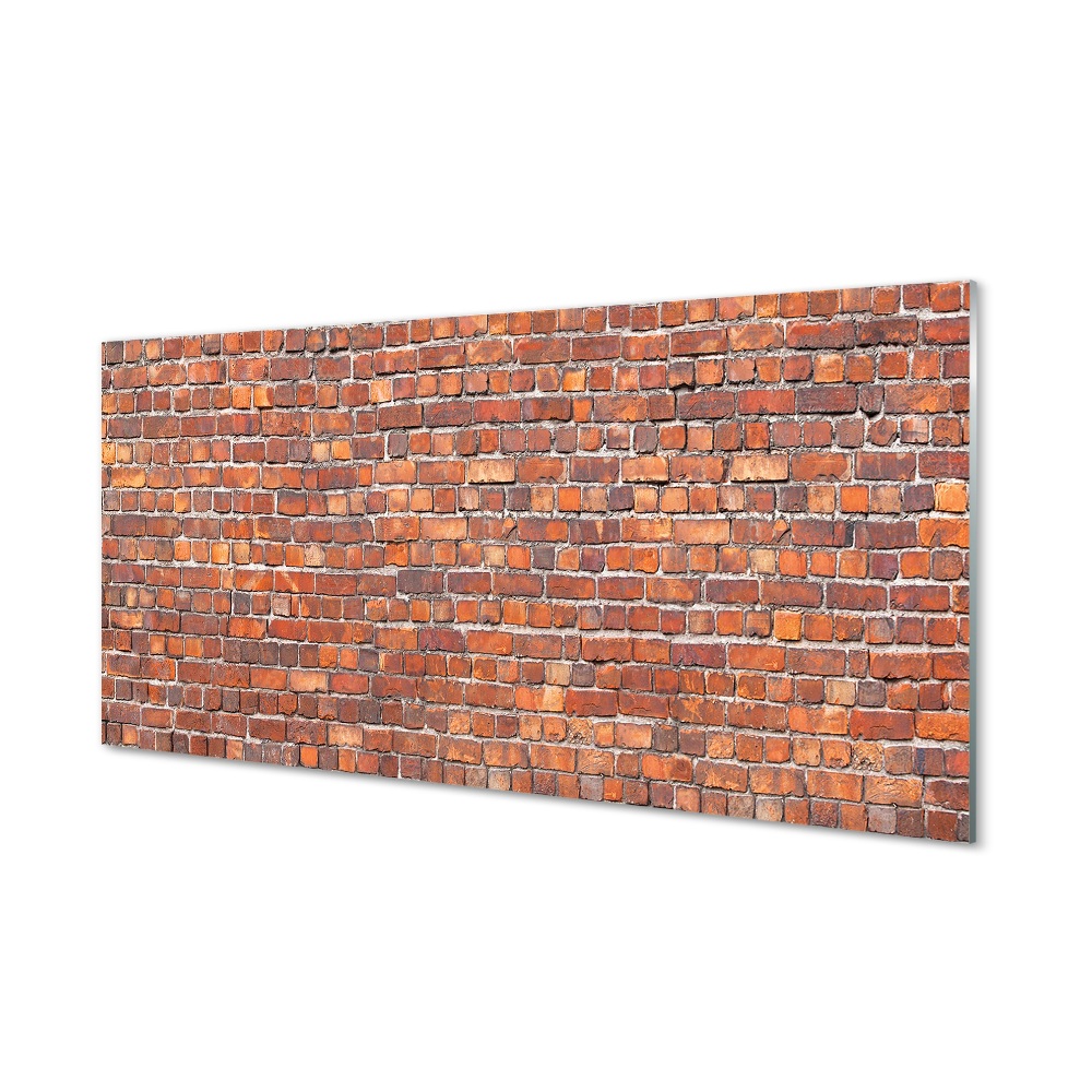 Sklenený obraz Červená tehlová stena