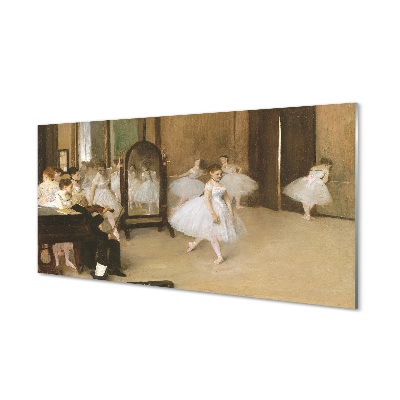 Skleneny obraz Edgar Degas - Lekcia tanca