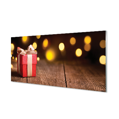 Obraz na skle Svetielka na darčekových tabuliach