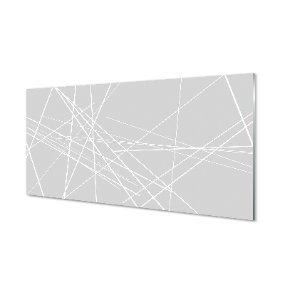 Obraz na skle Nepravidelné čiary na sivom pozadí