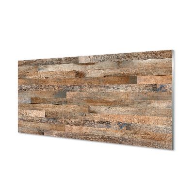 Sklenený obraz Drevo s výraznou štruktúrou vlákien a blokov