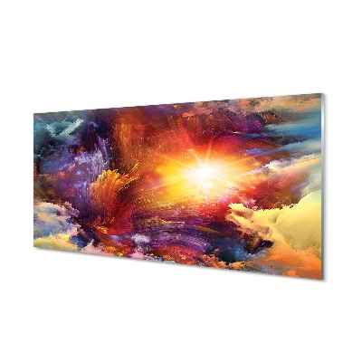 Skleneny obraz Abstraktné vzory mrakov