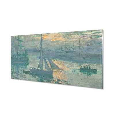 Skleneny obraz Claude Monet - Východ slnka