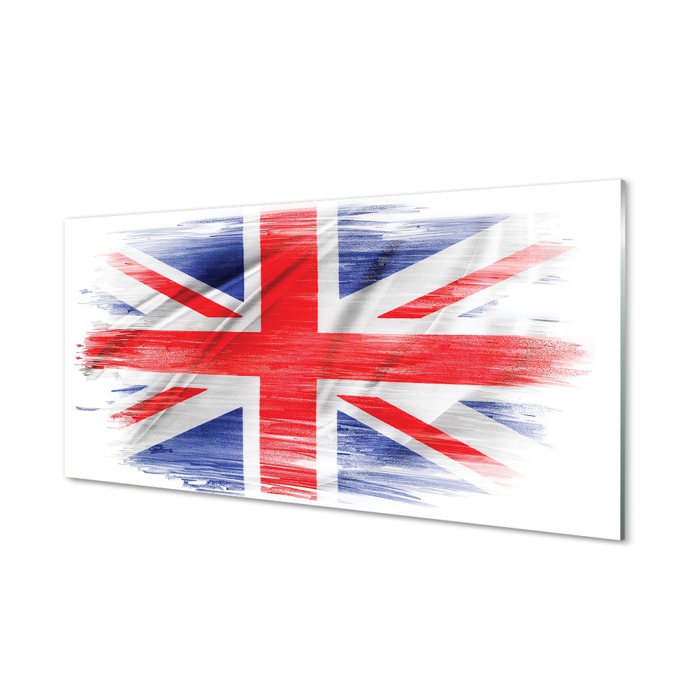 Skleneny obraz Maľovaná vlajka Veľkej Británie
