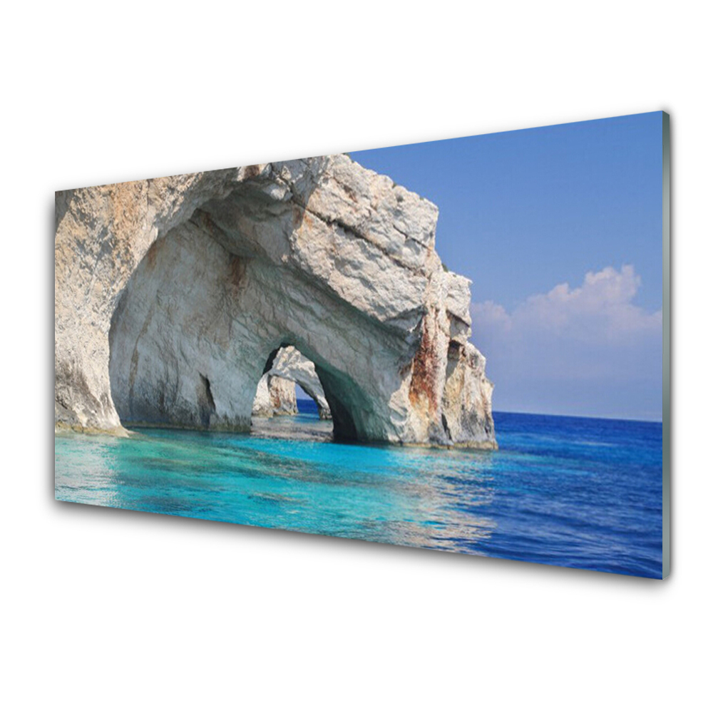 Sklenený obraz Krajina s vodou v oceáne