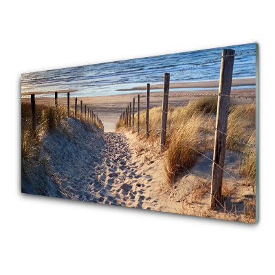 Skleneny obraz Cesta Morská krajina