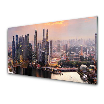Obraz na skle Mestské mrakodrapy