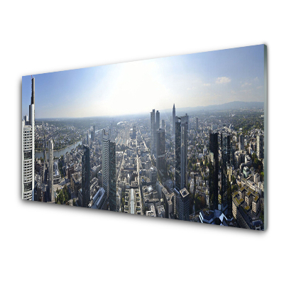 Skleneny obraz Pohľad na mesto zhora