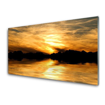 Obraz na skle Maľovaná abstrakcia