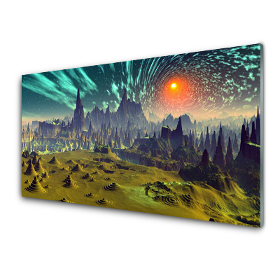 Obraz na skle Abstraktná mestská grafika