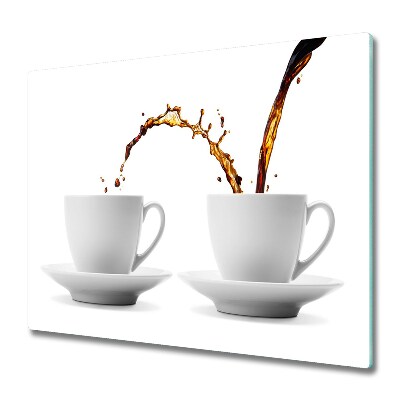 Sklenená doska na krájanie Nalievanie kávy