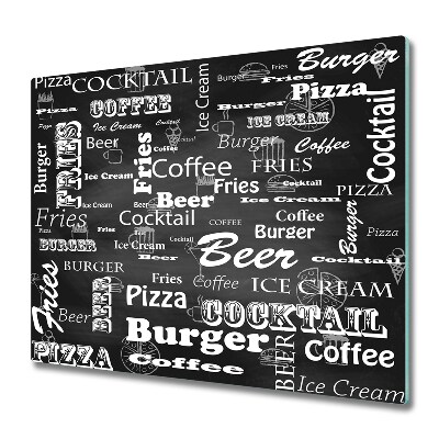 Doska na krájanie Titulky k menu