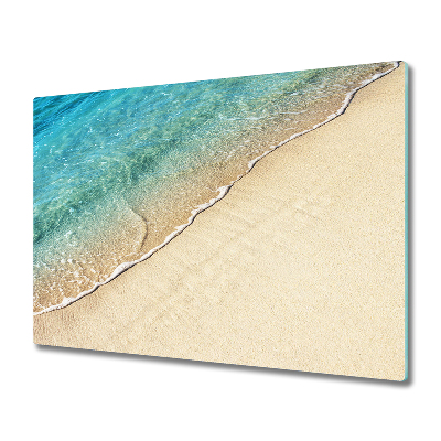 Sklenená doska na krájanie Vlna na piesku