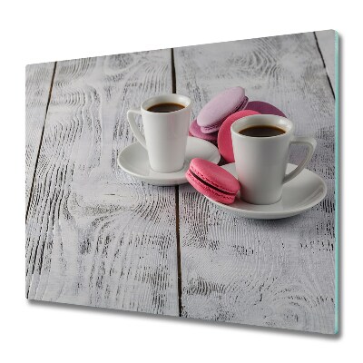 Sklenená doska na krájanie Káva a sušienky