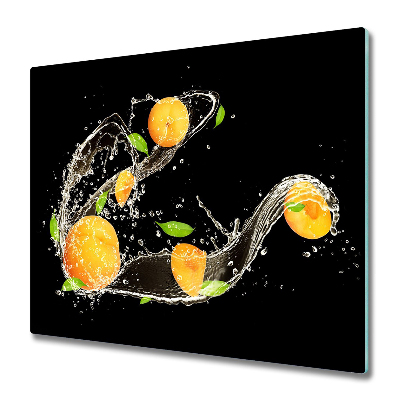 Sklenená doska na krájanie Marhuľa vo vode