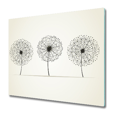 Sklenená doska na krájanie Tri nafukovacie kolesá