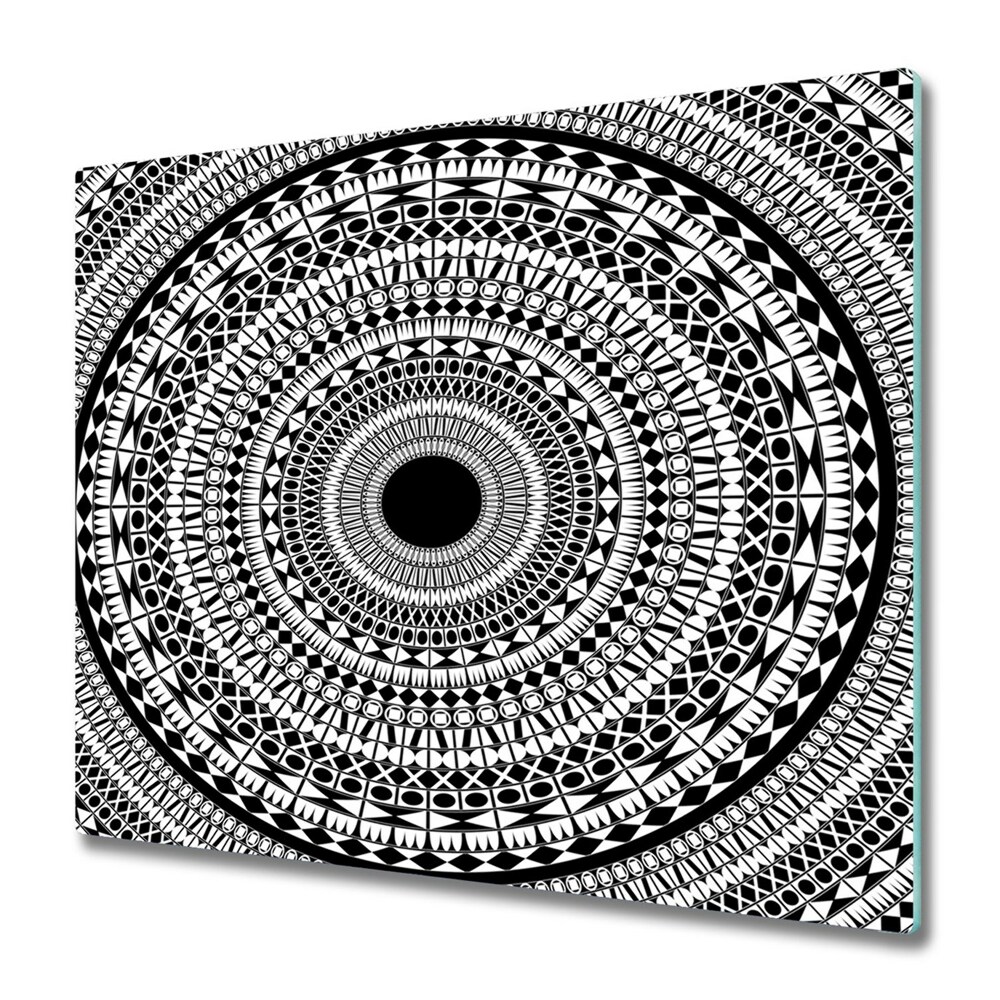 Doska na krájanie Čiernobiela mandala
