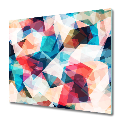 Sklenená doska na krájanie Dúhové kosoštvorce