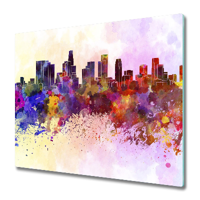 Sklenená doska na krájanie Dúhové Los Angeles