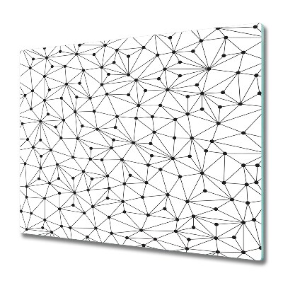 Doska na krájanie Čiary a čierne bodky