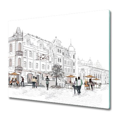 Doska na krájanie Kresba starého mesta