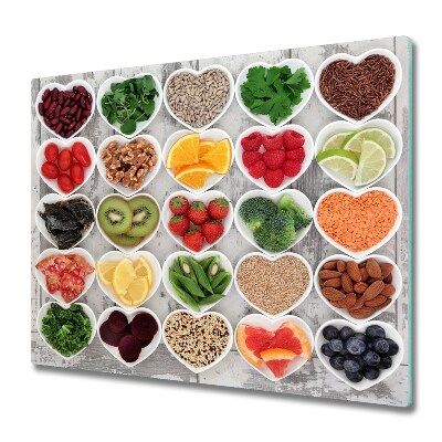 Doska na krájanie Zdravé jedlo v miskách