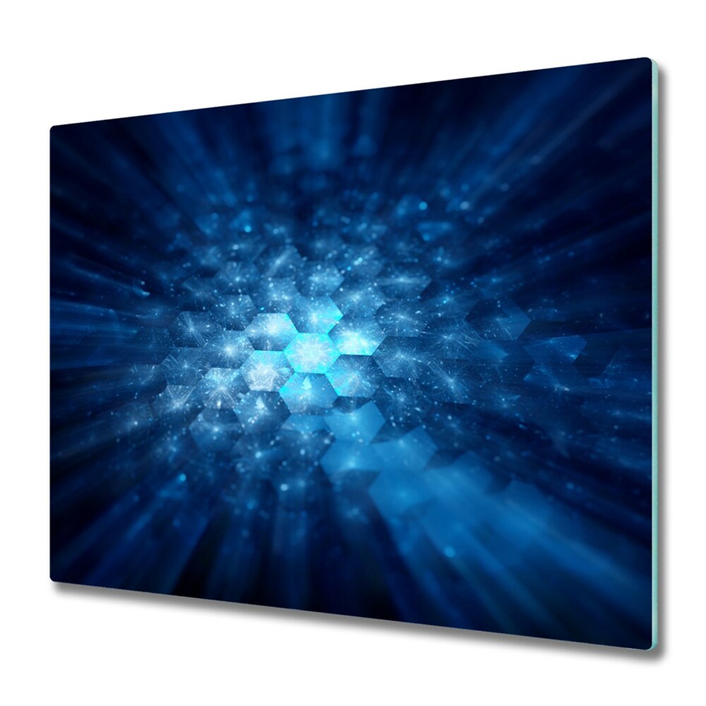 Sklenená doska na krájanie Vzor v kryštáloch