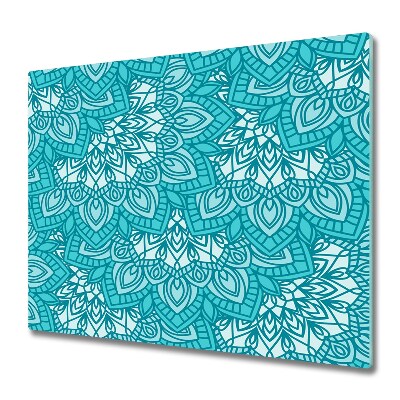 Doska na krájanie Modrá mandala kvetinové ornamenty,