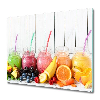 Sklenená doska na krájanie Dúhové ovocné koktaily