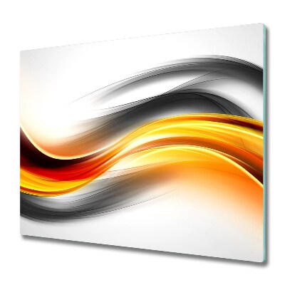 Doska na krájanie Šedooranžová abstrakcia